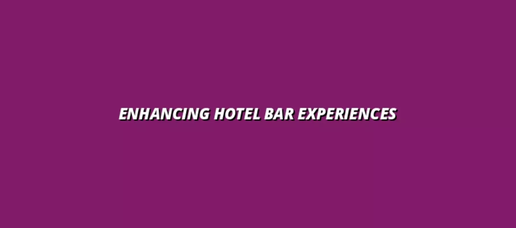 creating immersive sensory experiences in hotel bars