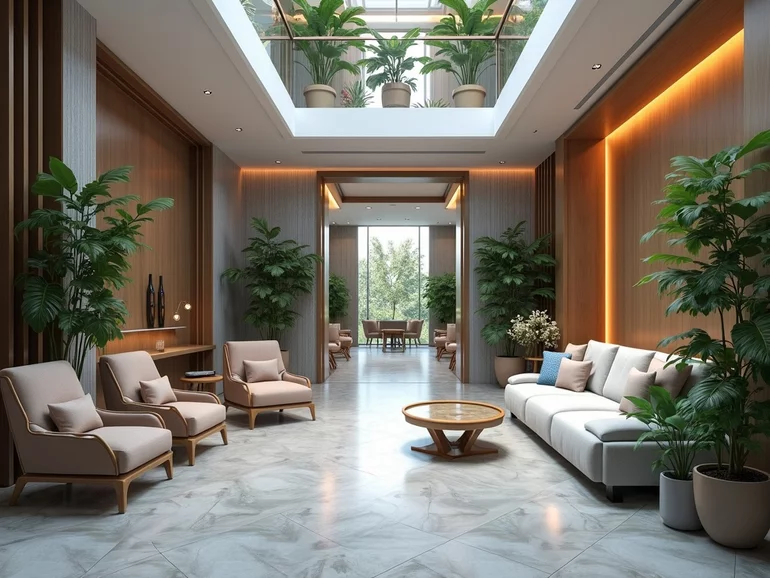 creating a calming sensory environment in hotel lobbies